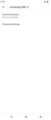 Press Voicemail settings.