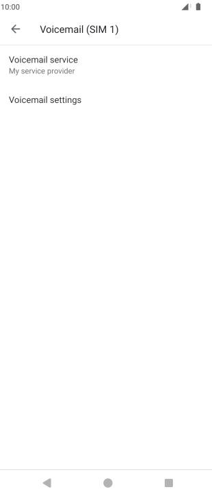 Press Voicemail settings.