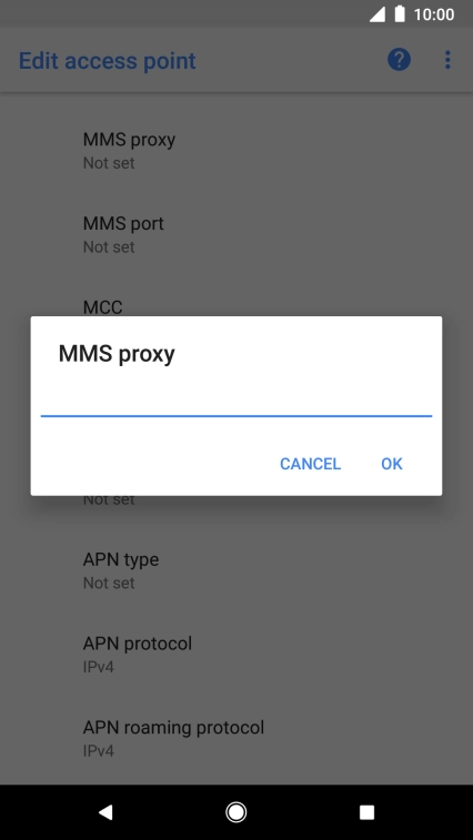 Key in 149.254.201.135 and press OK.