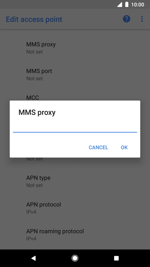 Key in 149.254.201.135 and press OK.