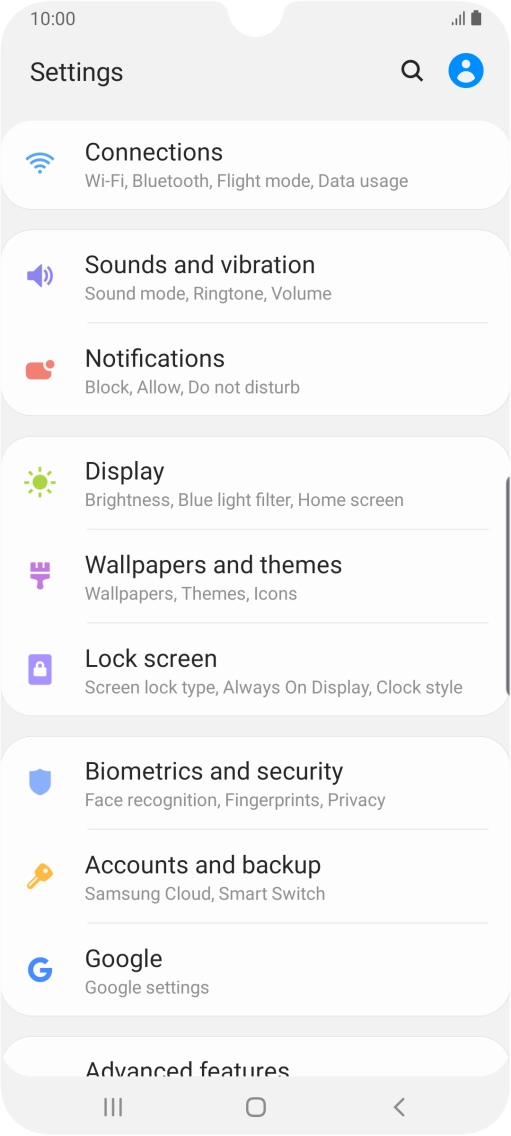 Press Accounts and backup.