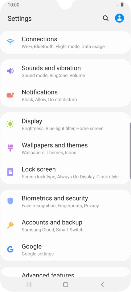 Press Accounts and backup.