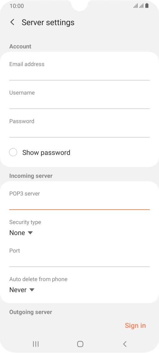 Press the drop down list below 