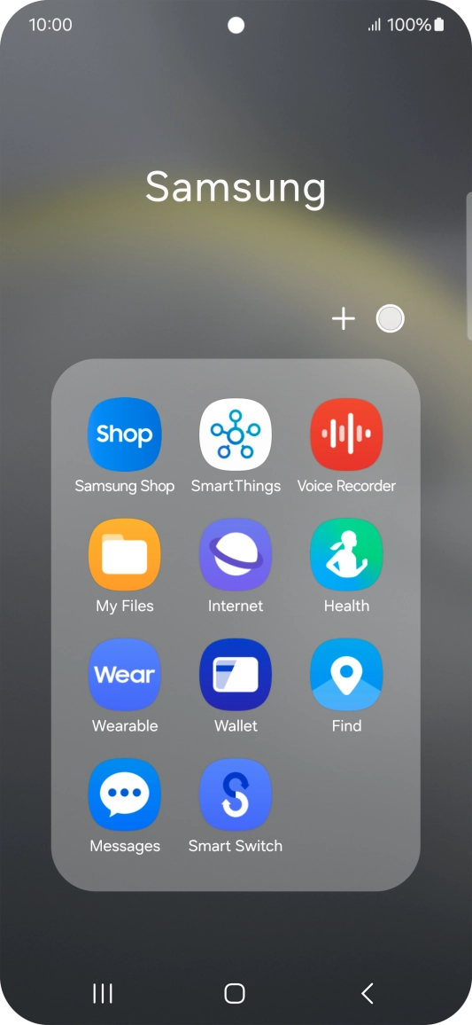 Open a supported app, e.g. Messages.