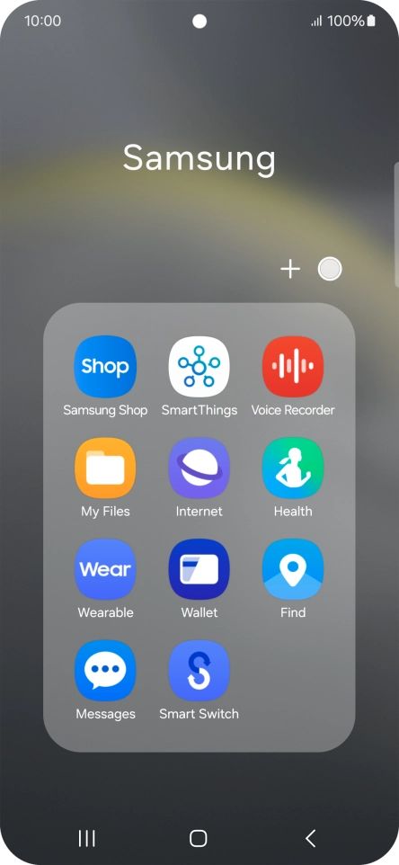 Open a supported app, e.g. Messages.