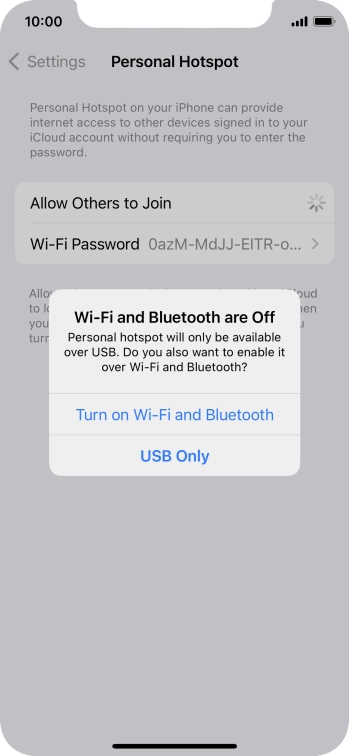 If Wi-Fi is turned off, press Turn on Wi-Fi and Bluetooth.
