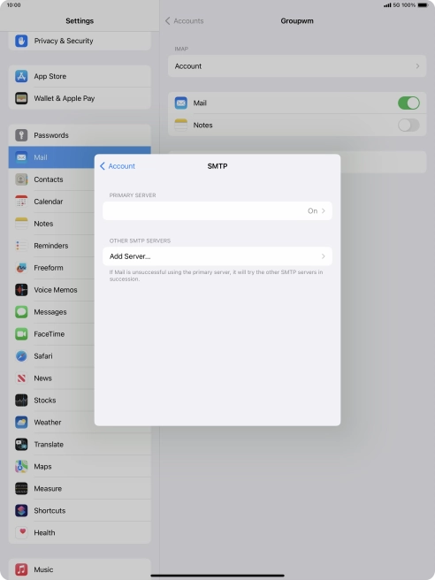 Press the field below 