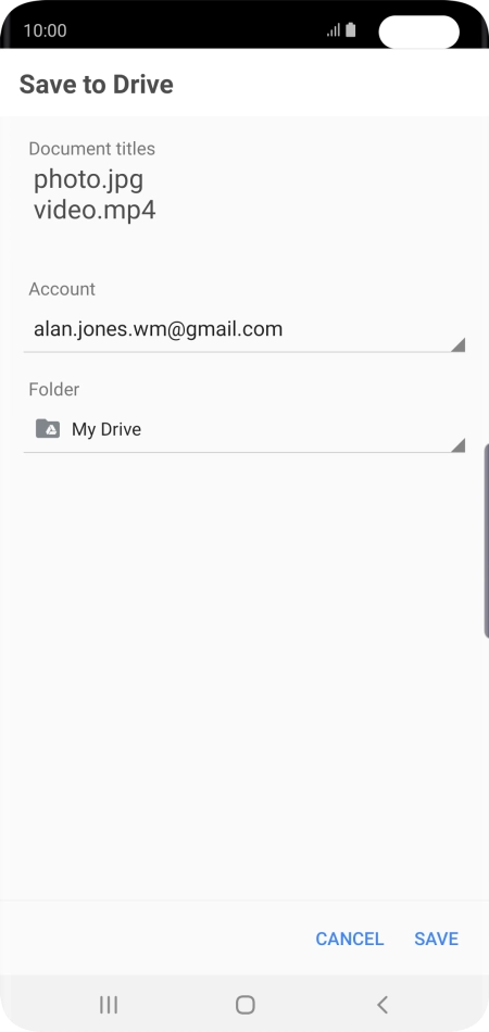 Press the field below 