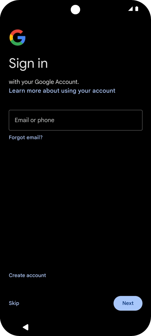 Follow the instructions on the screen to finish the activation.