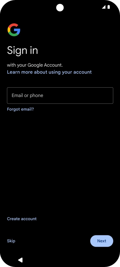 Follow the instructions on the screen to finish the activation.