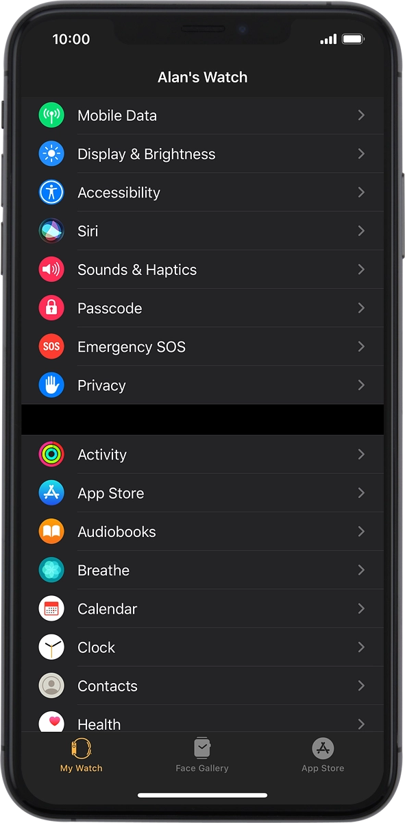 On your phone: Press Mobile Data.