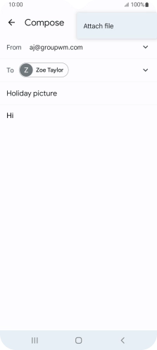 Press Attach file and go to the required folder.