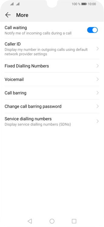 Press Fixed Dialling Numbers.