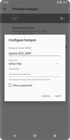 Press the field below 