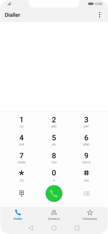 Press the menu icon.