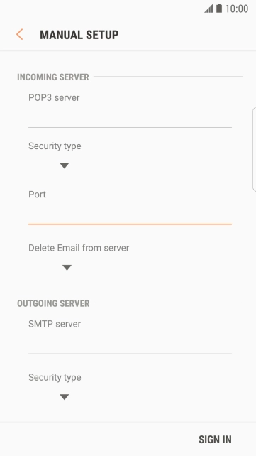 Press the drop down list below 