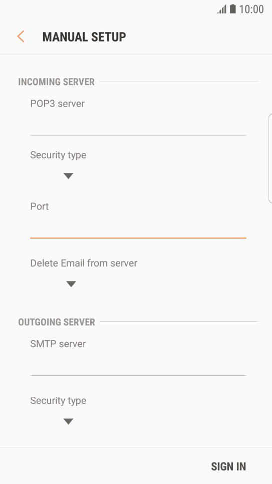 Press the drop down list below 