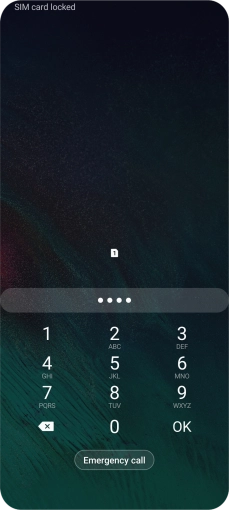 If you're asked to key in your PIN, do so and press OK. The default PIN is 1111.