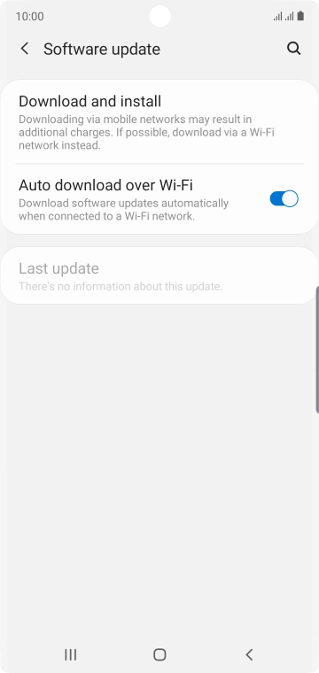 Press Download and install. If a new software version is available, it's displayed. Follow the instructions on the screen to update the phone software.
