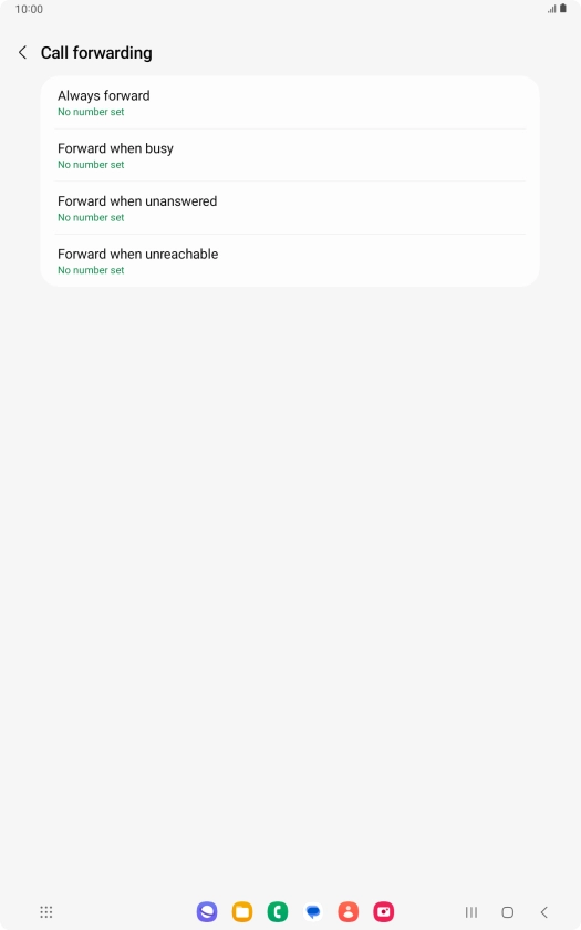 Press the Home key to return to the home screen.