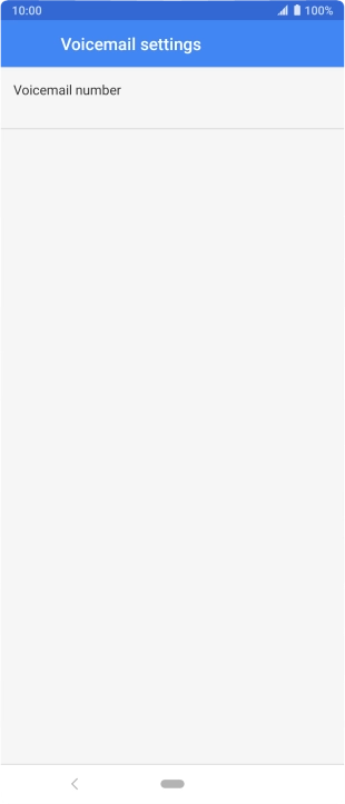 Press Voicemail number.