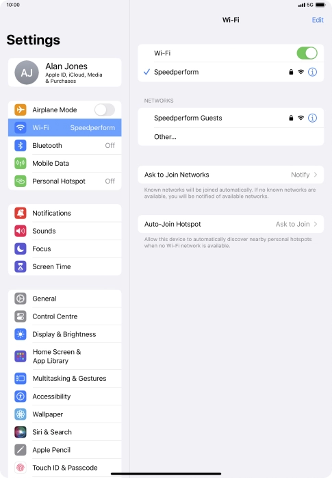 Slide your finger upwards starting from the bottom of the screen to return to the home screen.