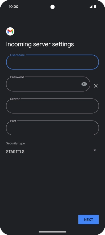 Press the field below 
