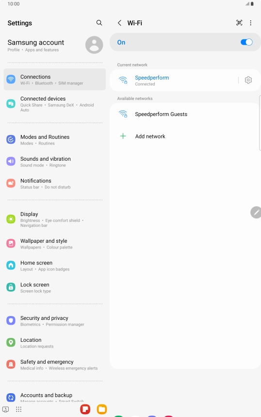 Press the Home key to return to the home screen.