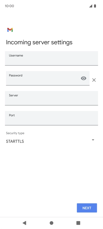 Press the field below 