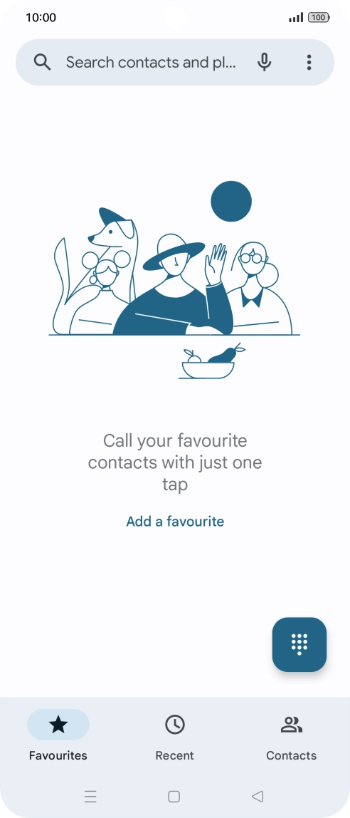 Press the menu icon.