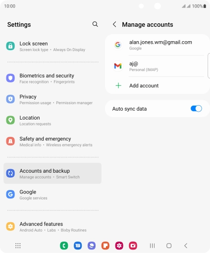 Press the Home key to return to the home screen.