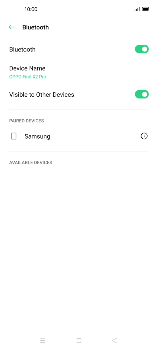 Press the Home key to return to the home screen.