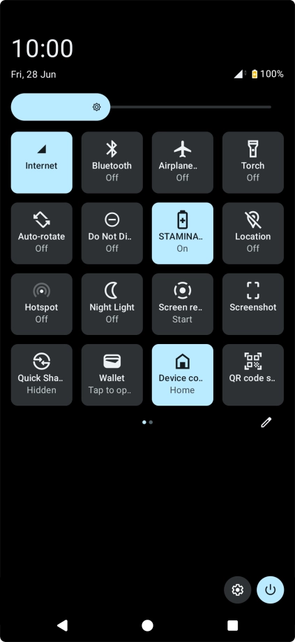 Press the Home key to return to the home screen.