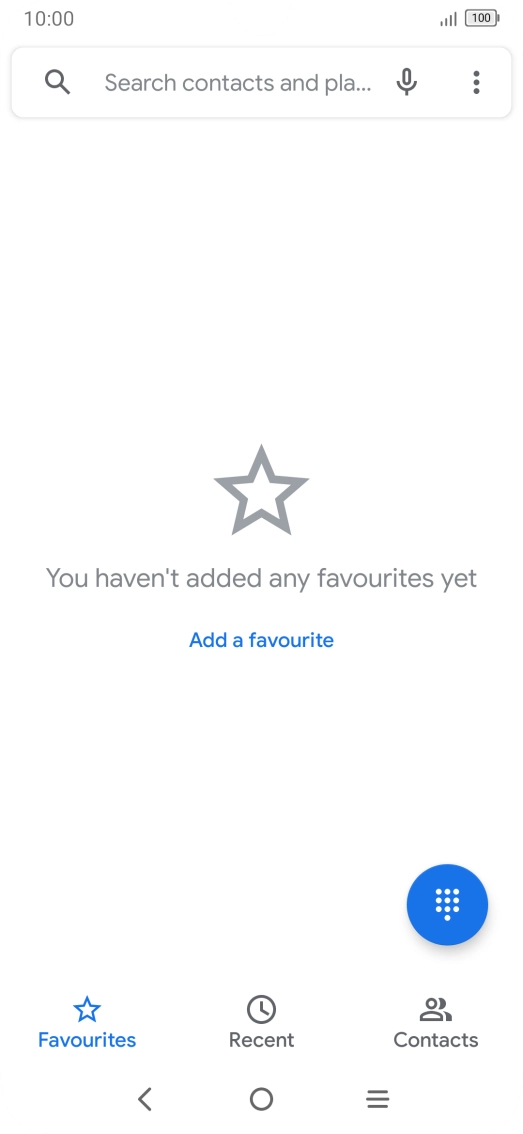 Press the menu icon.