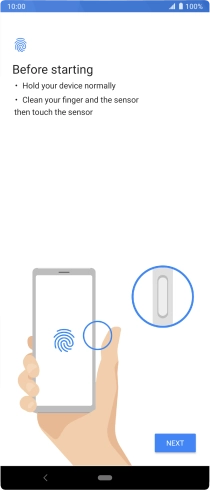 Follow the instructions on the screen to add your fingerprint.