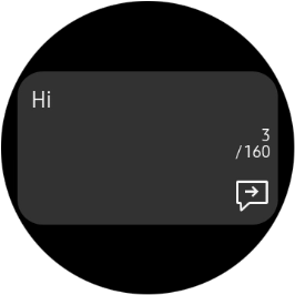 Press the send icon.
