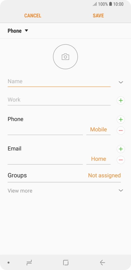 Press the address book drop down list.
