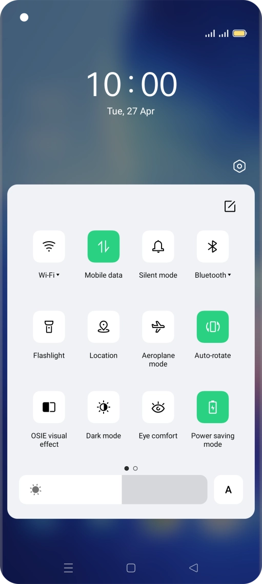 Press the Home key to return to the home screen.