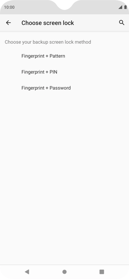 Press the required phone lock code and follow the instructions on the screen to create an additional phone lock code.