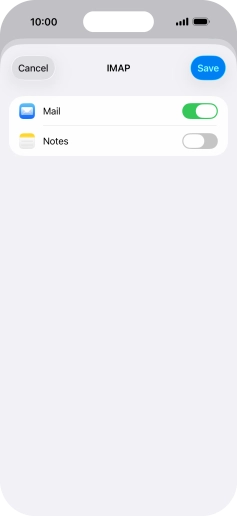 Press Save. Your email account has now been set up. To select more settings for incoming and outgoing server, proceed with the following steps.