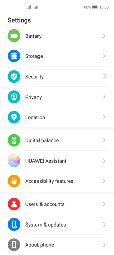 Press Users & accounts.
