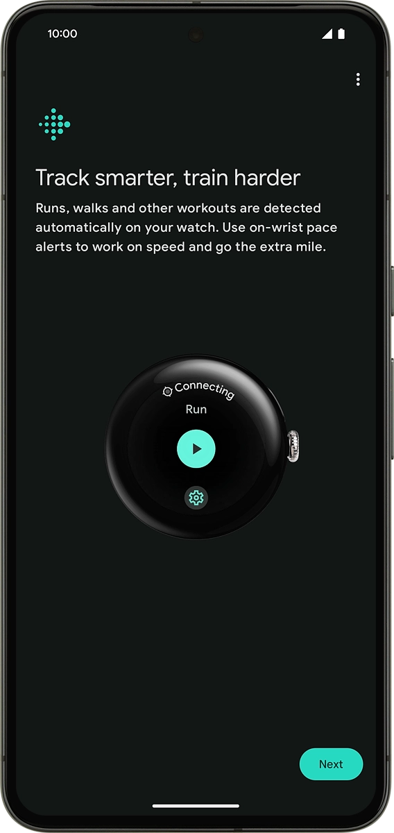 On your phone: Press Next.