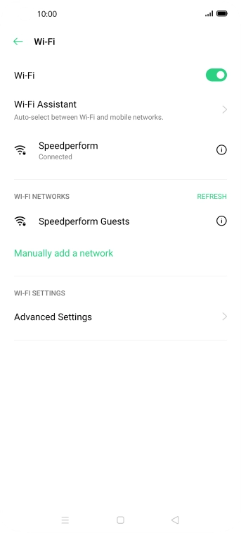 Press the Home key to return to the home screen.