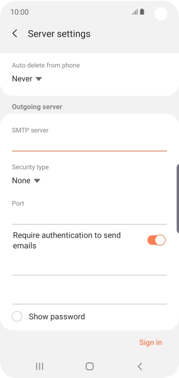 Press the drop down list below 