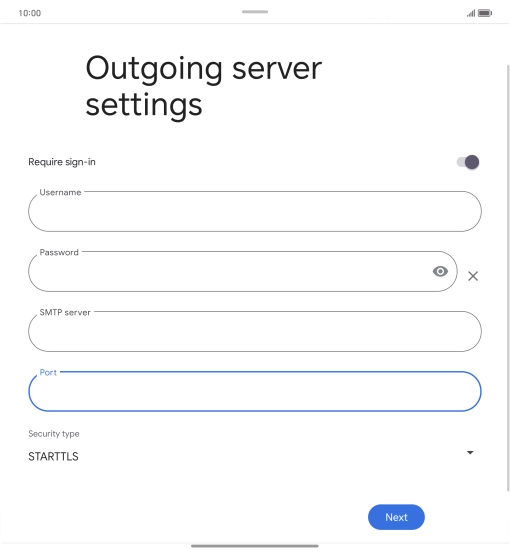 Press the drop down list below 