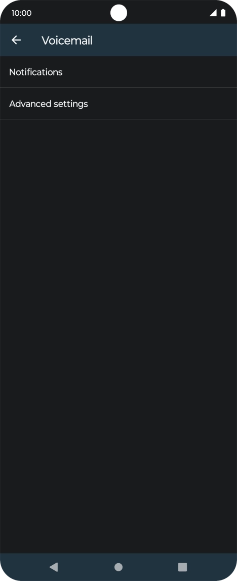 Press Advanced settings.