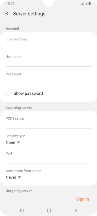 Press the field below 