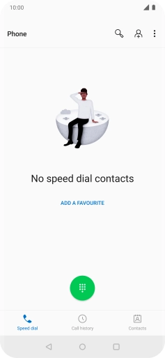 Press the menu icon.