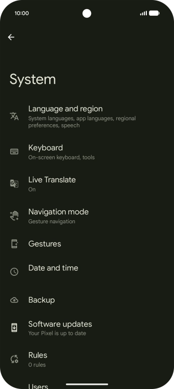 Press Software updates. If a new software version is available, it's displayed. Follow the instructions on the screen to update the phone software.
