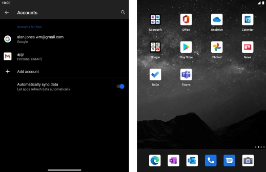 Slide your finger upwards starting from the bottom of the screen to return to the home screen.